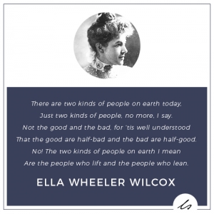 The Poem of Ella Wheeler Wilcox - Poetry - Personal Growth